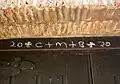 Epiphany door chalking at the Anglican Church of St Michael in Welling, London