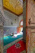 Entrance and vestibule of the zawiya