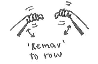 "To row" in LSC