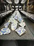 Fragments of tiles