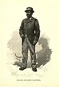 Drawing of Apatou by Édouard Riou