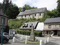 The church in Les Préaux