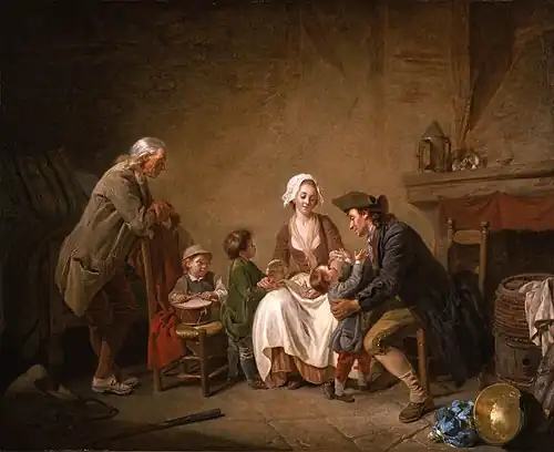Paternal Love by Étienne Aubry, 1775