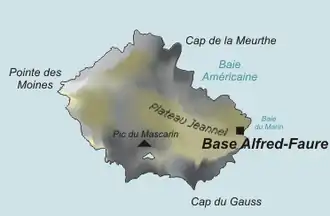 Location on Possession Island