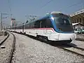 İZBAN at Alsancak railway station.