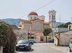 A street and the Cathedral of Saint Demetrius