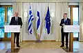 Pekka Haavisto and Nikos Dendias in 2022
