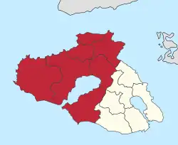 Location of West Lesbos