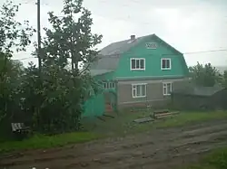 Rainy day in Nagorsky District