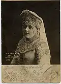 Opera singer N. Lanskaya
