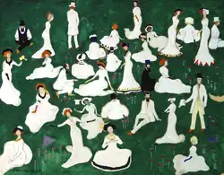Rest. Society with Cylinders (1908, Russian Museum)