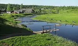Shonosha River in Komsomolsky Village