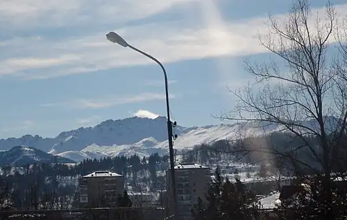 Mount Boyuk Kirs as seen from the city of Shusha