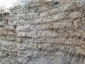 A wall excavated in Tell es-Sakan