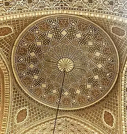 One of the dome intrados containing detailed decorations