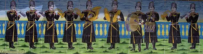Tilings on the Shams-ol-Emareh palace
