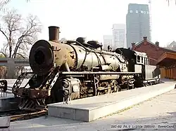 SY-0658 on display at the Handan East railway station