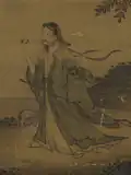 Painting of a scholar wearing fur-lined hechang.