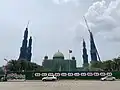 The mosque in 2023, as its domes and minarets were removed