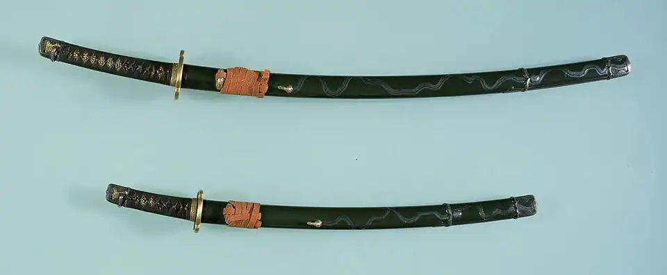 Daishō style handachi sword mounting. 16th–17th century, Azuchi–Momoyama or Edo period.