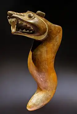 Libation vase representing a fox snake Mochica culture - Peru