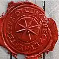 Seal of the Town of Dědice (1787)