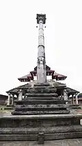 Manastambha at Saavira Kambada Basadi, Moodbidri, Karnataka, India