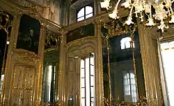 Rococo furnishings inside Milan's Palazzo Litta.
