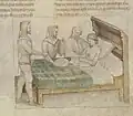 Milanese miniature depicting a pourpoint