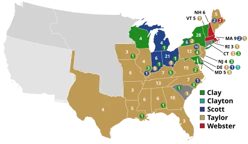 3rd presidential ballot: results by state