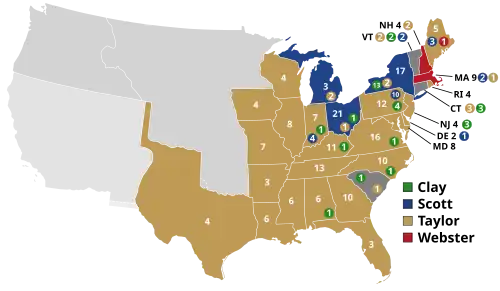 4th presidential ballot: results by state