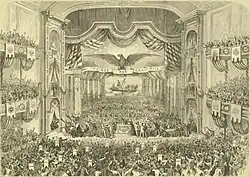 Interior of Ford's Grand Opera House during the 1872 convention