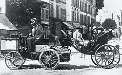 Photo d'Albert de Dion, vainqueur de l'épreuve.
