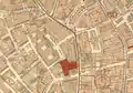 Detail of 1896 map of Boston, showing Austin & Stone's Museum near Howard St.