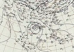 The hurricane approaches southeast Texas, where it would make landfall near Galveston on September 8.