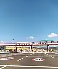 Lapseki toll booths of the bridge