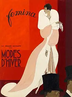Léon Benigni, cover design for Femina magazine, 1920s