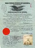 U.S. passport issued to James H. Blake and his wife, Aves E., passport no. 116933, dated September 4, 1925. The passport gives the couple permission for travel to all countries.