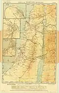 1933 Motor map of Palestine, 1:500,000