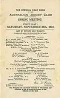 1934 AJC Derby showing raceday officials