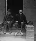 Emaciated survivors of Nordhausen after liberation of the camp, 12 April 1945