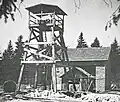 Another view of the temporary headframe.