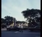Illinois National guard troops off of Michigan Avenue.