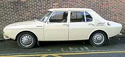 1970 Saab 99 four-door side