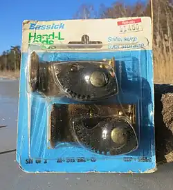 1970s Hand-L tool wall mounts by the Bassick division of Stewart-Warner