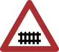 Guarded railway crossing