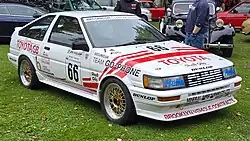 A replica of Chris Hodgetts' BTCC-winning Corolla GT made by Toyota UK