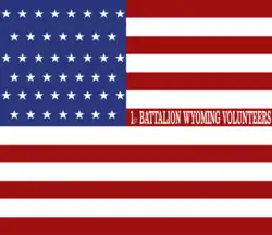 Flag carried by 1st Wyoming Volunteer Infantry Battalion during the Spanish-American War[13][14]