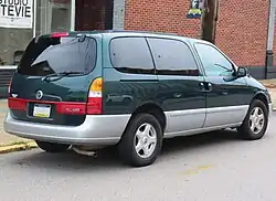 2002 Mercury Villager Popular, rear view