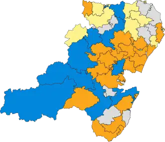 2003 results map